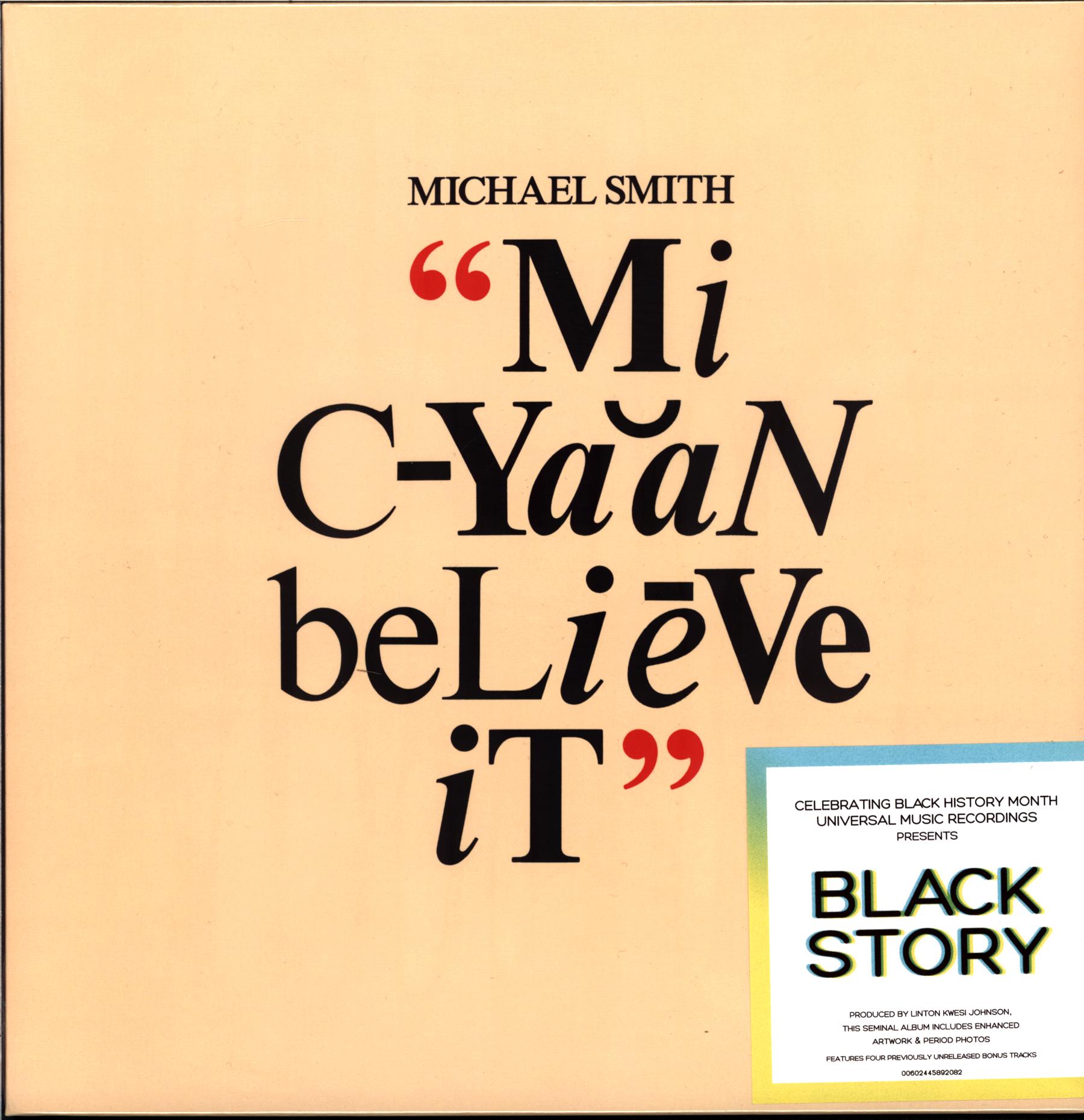 Michael Smith-Mi Cyaan Believe It-LP Vinyl-1 Michael Smith-Mi Cyaan Believe It-LP Vinyl