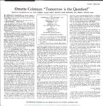 Ornette Coleman-Tomorrow Is The Question!-LP Vinyl