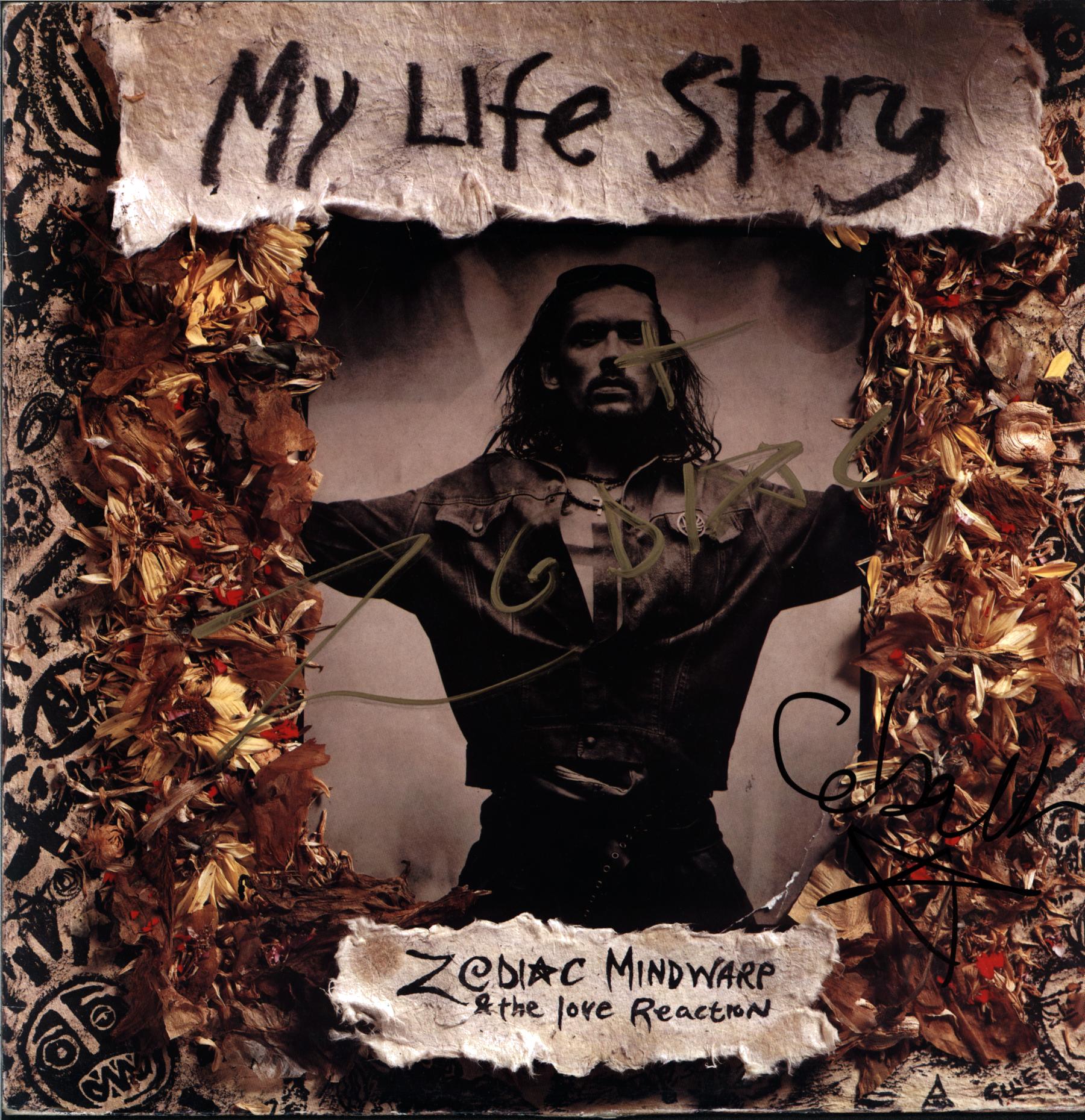 Zodiac Mindwarp And The Love Reaction-My Life Story-signed LP Vinyl-1 Zodiac Mindwarp And The Love Reaction-My Life Story-signed LP Vinyl
